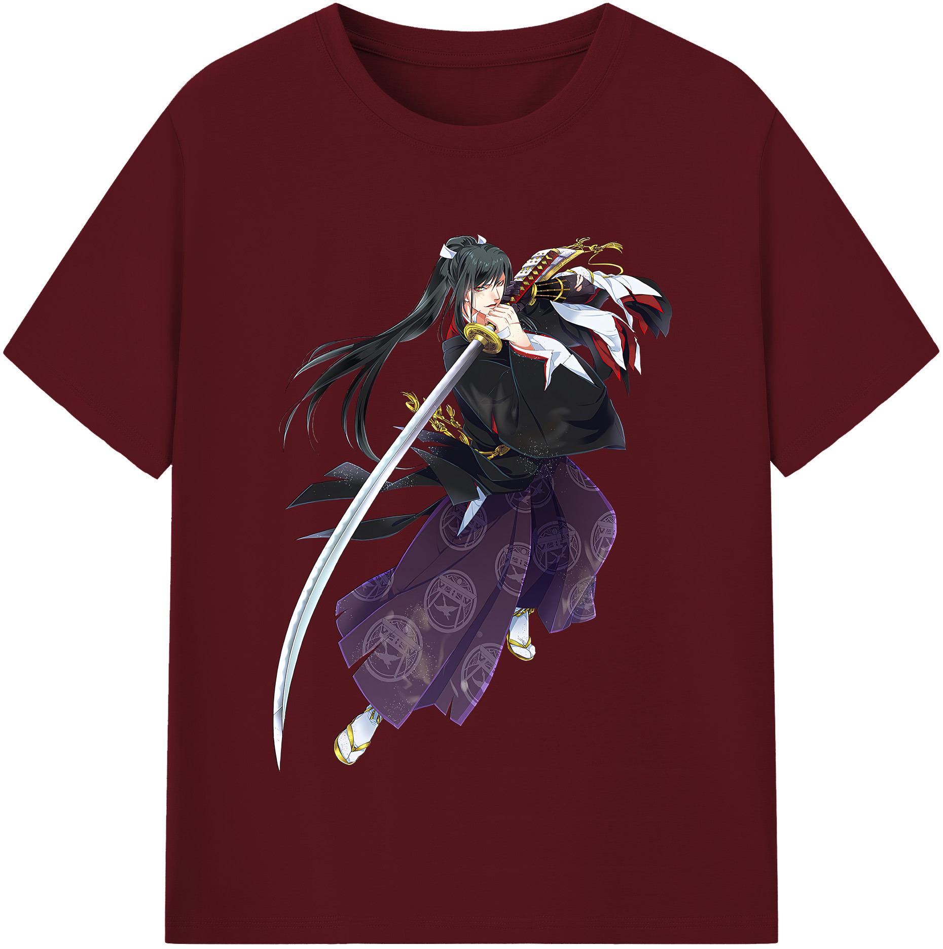 （画像用） 刀剣乱舞 Touken Ranbu 綿100％半袖Tシャツ（フロントプリント）